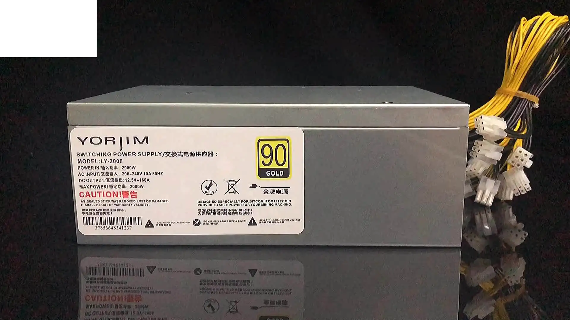 

В наличии оригинальный JY 2000W 2400W OEM PSU для Bitmain Antminer S9j S9 T15 T9 + Ebit E10.3 E10.2