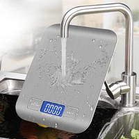 10kg5kg ozmllbg kitchen scale stainless steel weighing scale food diet postal balance measuring tool lcd electronic scales
