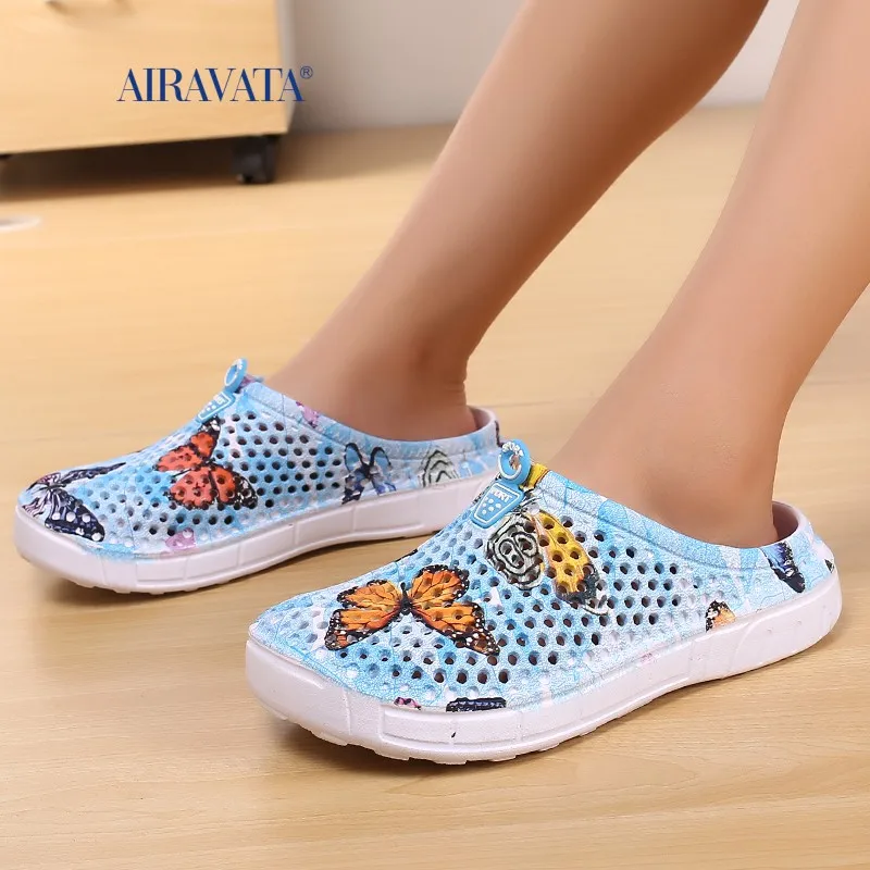 Womens Slip-On Quick Dry Water Clogs Shoes Beach Sandals  Lightweight Breathable Bathroom Swimming