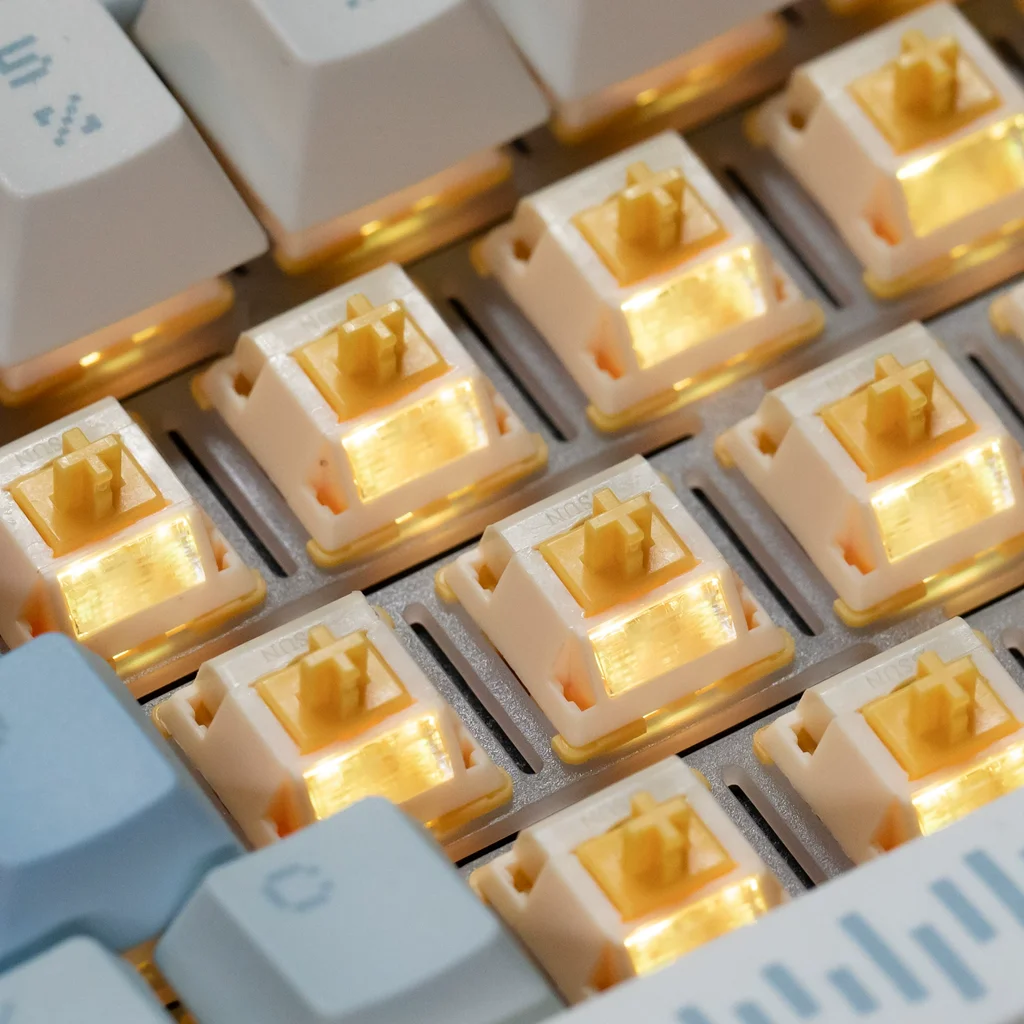 Механические переключатели QVQ N2 Switch Linear Thocky, нейлон PA66 Y4, 3.6 мм, BSUN, для кастомных клавиатур, с мелкой настройкой и тонкой смазкой (art.: 3920d9dcfd22e) - 3920d9dcfd22e