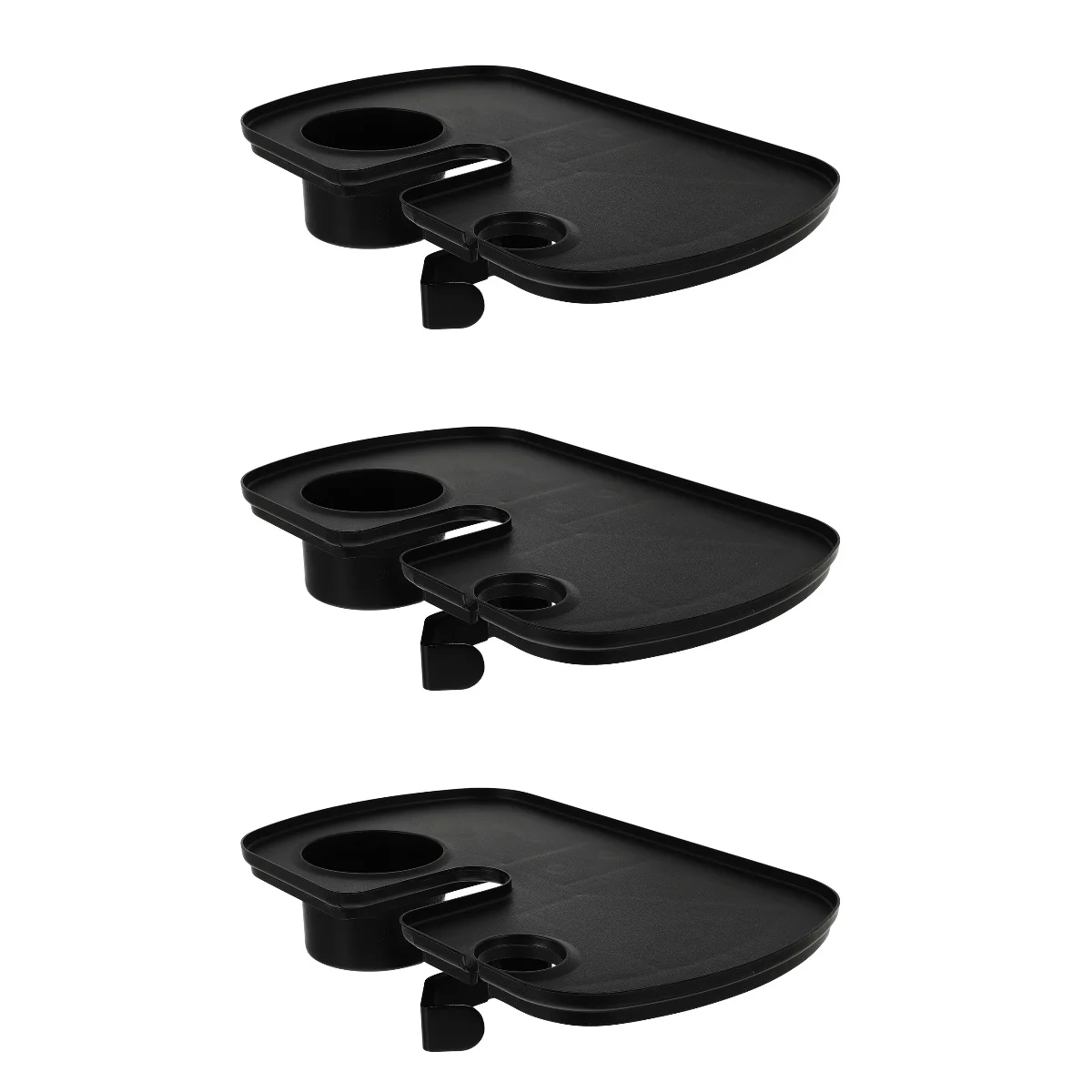 

3pcs Sound Live Broadcast Mic Plastic Rack Stand Tray Microphone Clamp Holder