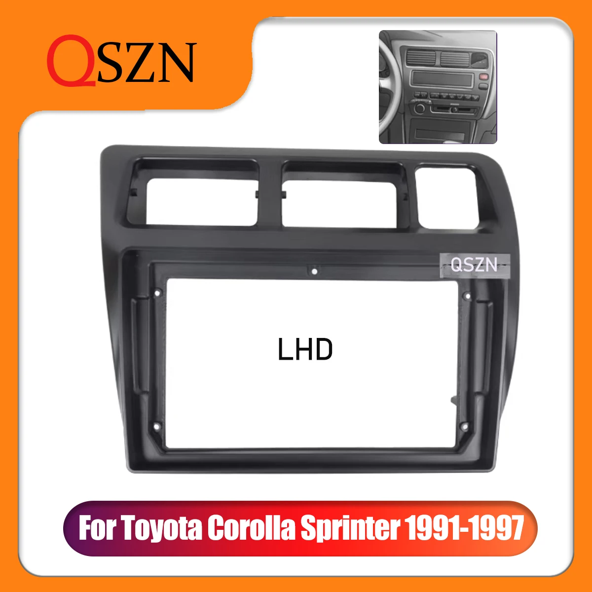 

QSZN 2 Din рамка 9 дюймов автомобильный радиоприемник для Toyota Corolla Sprinter 1991-1997 панель плеер аудио приборная панель MP5 Монтажная отделка