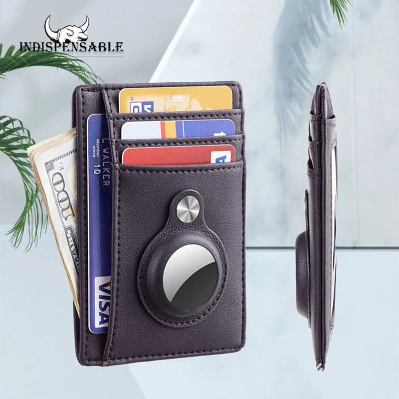 Незаменимый бумажник Airtag из искусственной кожи оригинальный держатель для