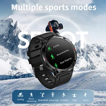 LIGE New 600mAh Battery Watch For Men Smart Watch In 2023 Bluetooth Call Smartwatch Fitness Sports Clock 1.6 Inch HD Screen 4