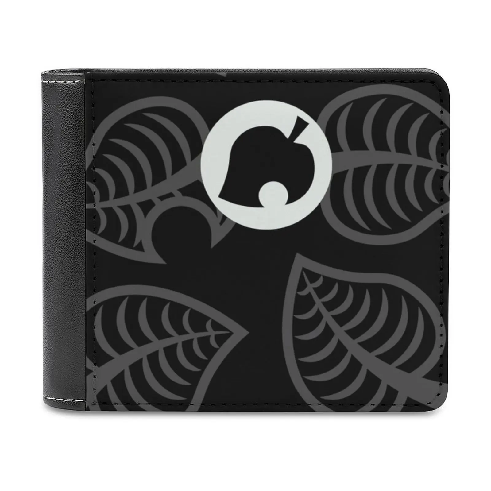 

Black Nook Phone Inspired Design Leather Wallet Men's Wallet Purse Money Clips Animal Animal New Horizons Animal Nook Phone