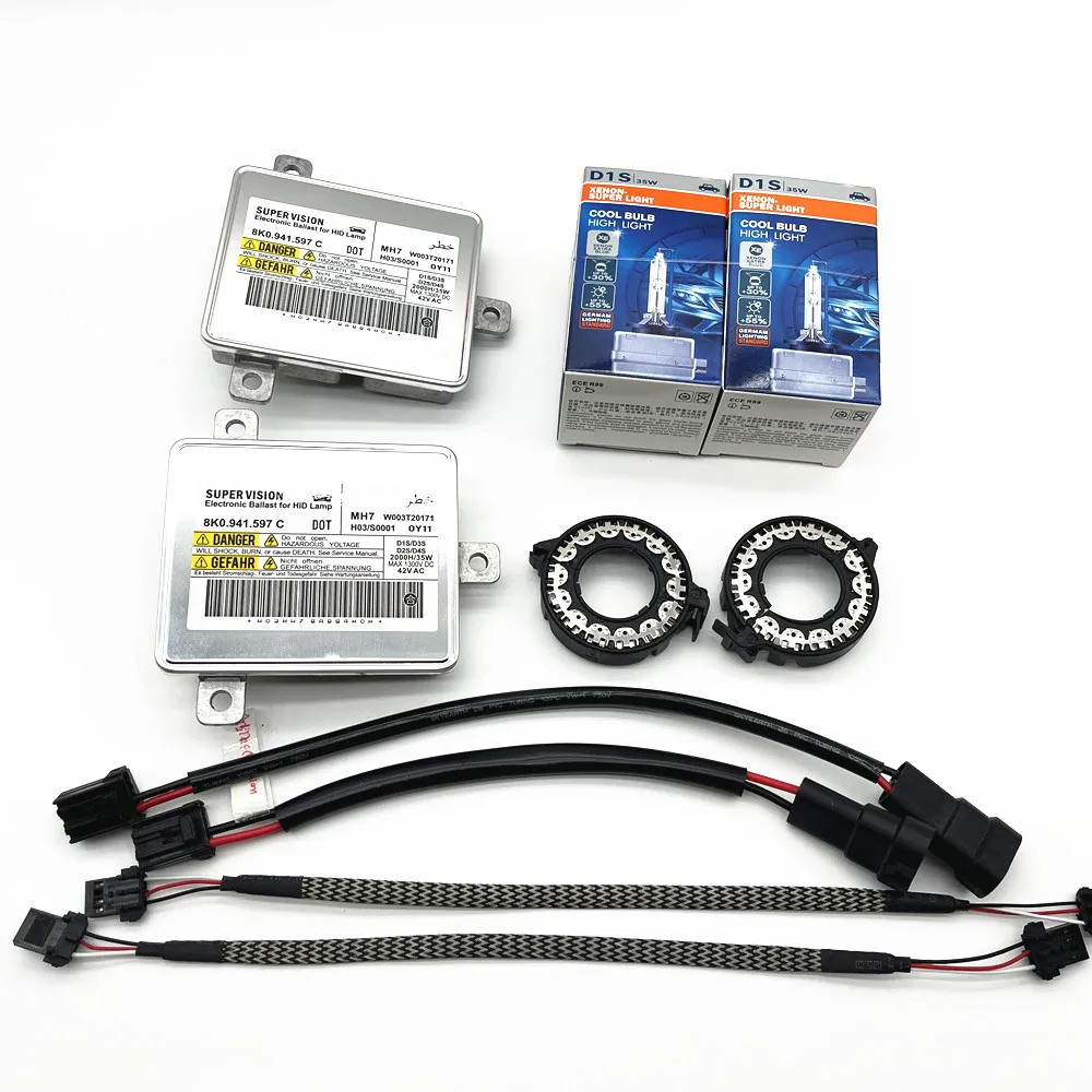 

Canbus Xenon D1S D1R D3S D3R 6000K 12V 35W Ballast HID Xenon Headlight Kit 8K0941597 8K0941597C 8K0941597E Car Light Bulb Kit