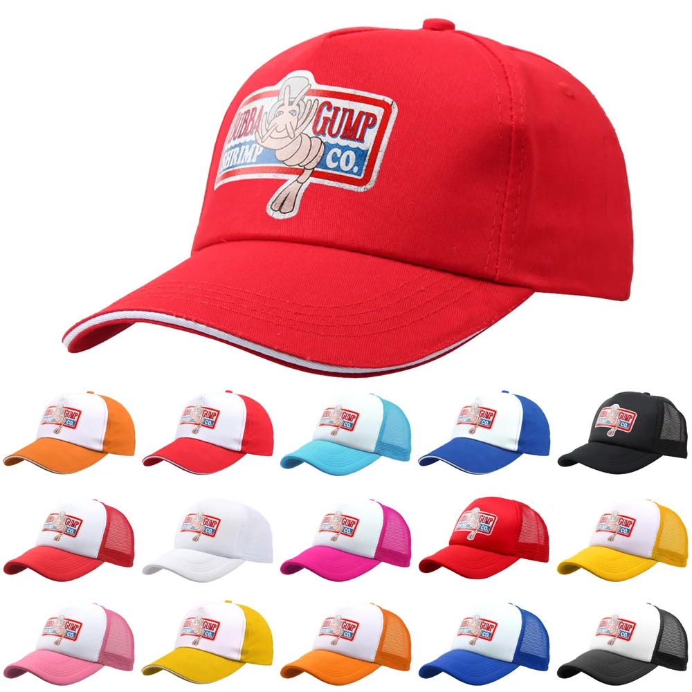 

Forrest Gump Recover Women's Baseball Caps for Men 1994 BUBBA GUMP SHRIMP CO. Embroidery Snapback Cotton Red Black Caps Dad Hat
