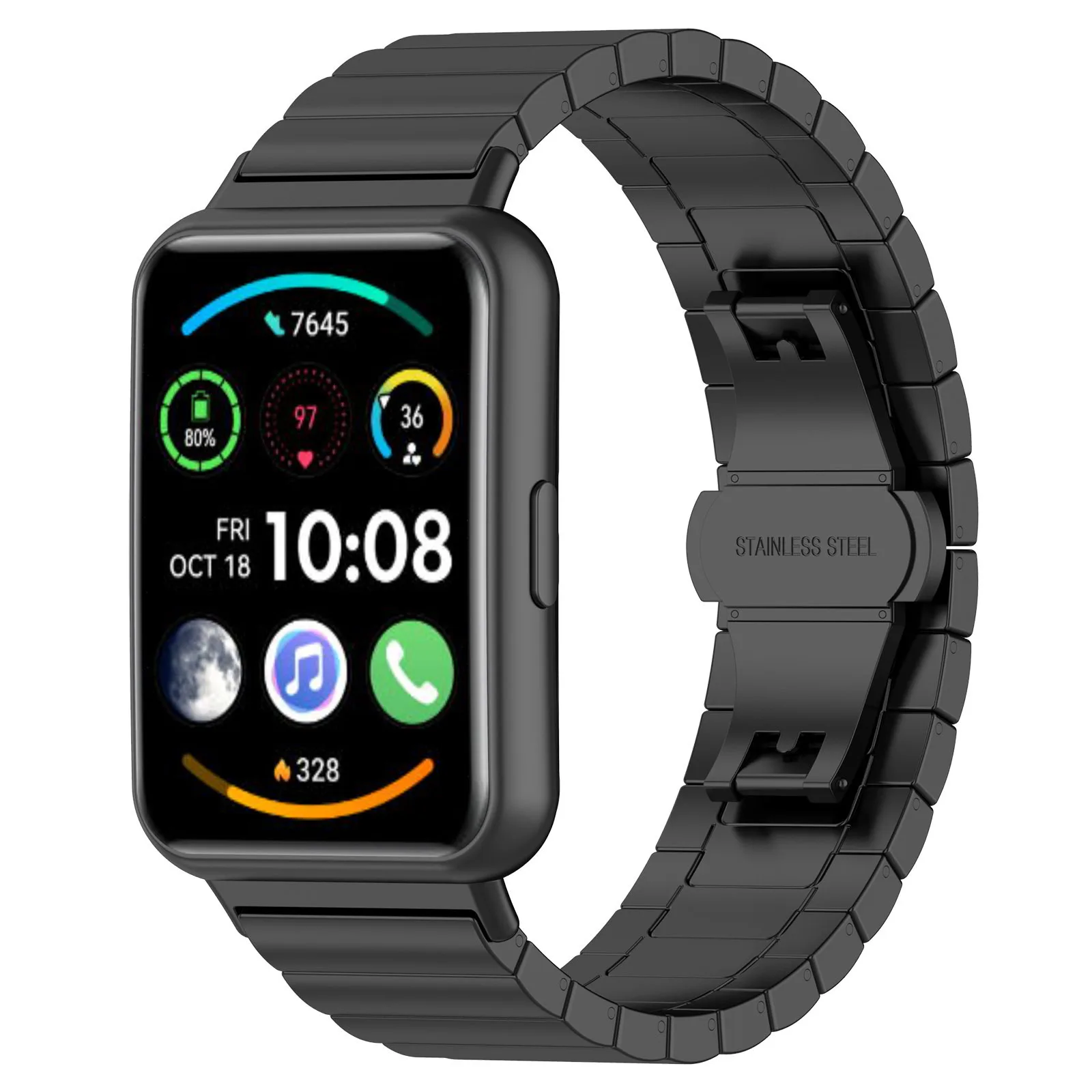 Metal Strap For Huawei Watch FIT 2 Bracelet Wristband Stainless Steel Butterfly Buckle Smartwatch Watchband For Watch Fit Band