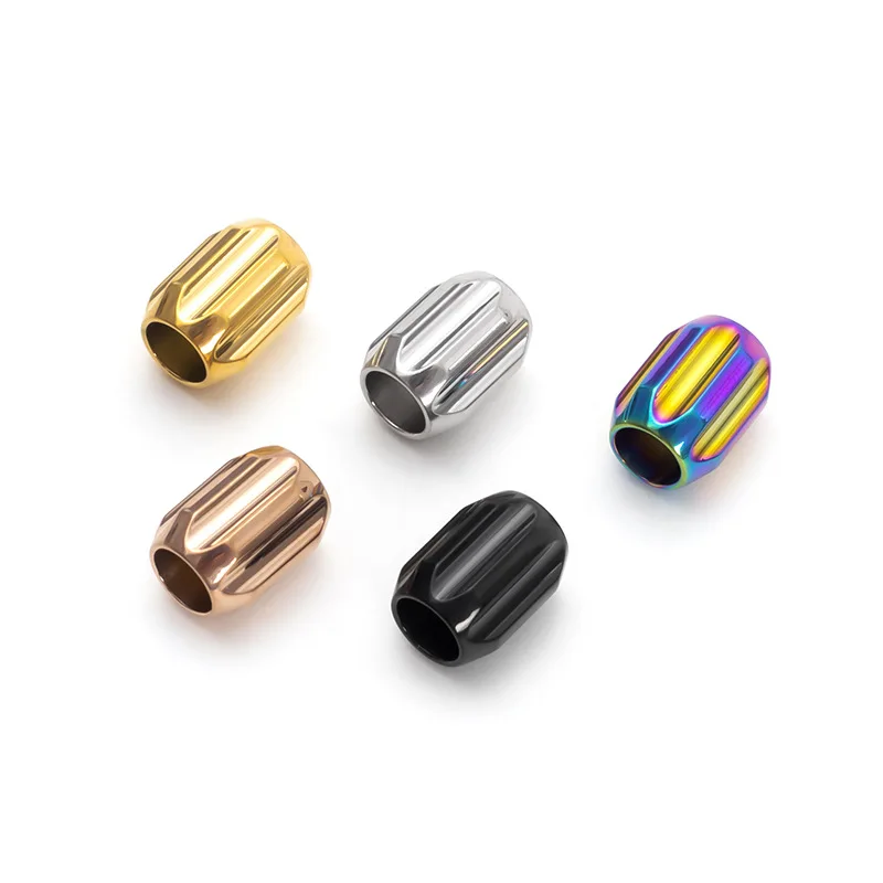 

5PCS A Colorful Series Titanium Alloy Knife Beads Pendant Outdoor Knife Lanyard Camping Gear Survival EDC Paracorde Bead