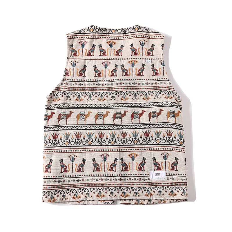 Американская винтажная мода 2024 осень-зима ретро Tutankhamun Тяжелая жаккардовая