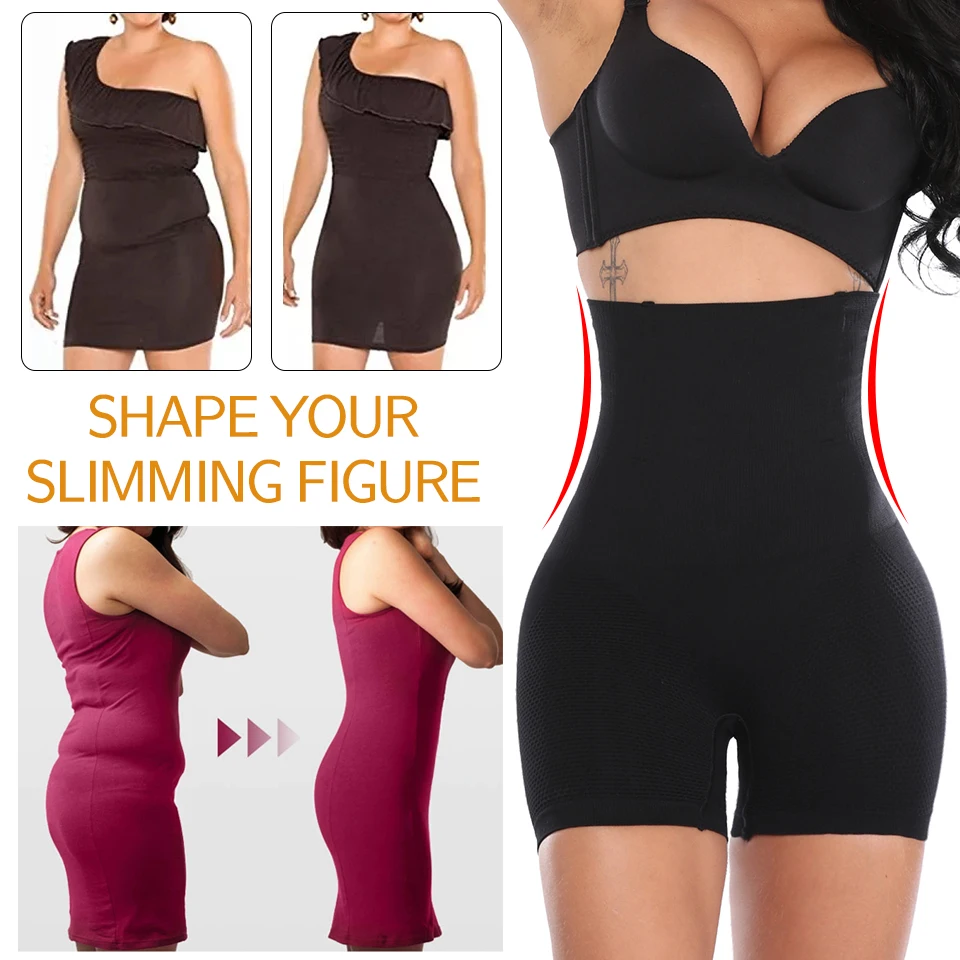 Women High Waisted Body Shaper Panties Tummy Belly Control Slimming Control Shapewear Shaping Shorts Underwear Waist Trainer