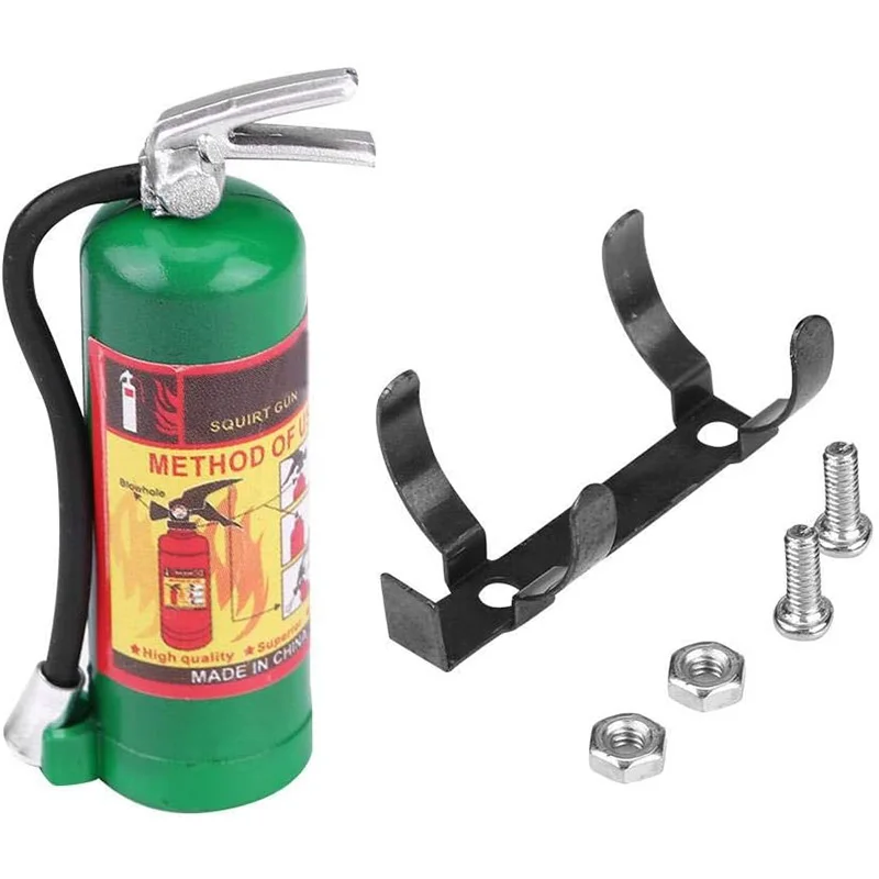 

RC Decoration Metal Mini Fire Extinguisher for 1/10 RC Crawler Axial SCX10 90046 Traxxas TRX4 Tamiya D90