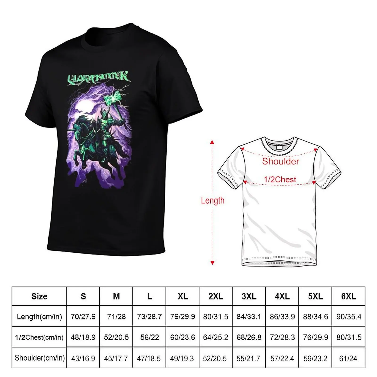 Gloryhammer - Chaos Wizard T-Shirt - мужская однотонная футболка (art.: 3920dd0f3db80) - 3920dd0f3db80