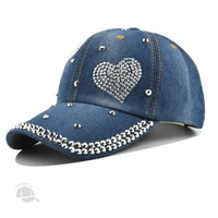 summer hats for women rhinestone denim baseball cap snapback kpop fashion peaked caps pearl visor beach sun hat designer outdoor
