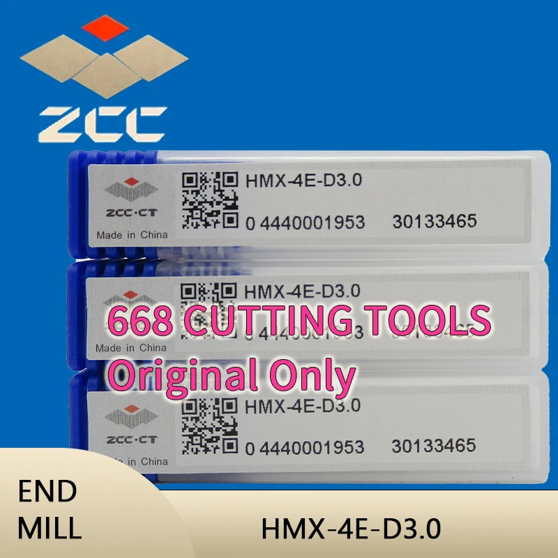 ZCCCT HMX-4E-D3.0 станков с ЧПУ фреза цельная твердосплавная Концевая резцы