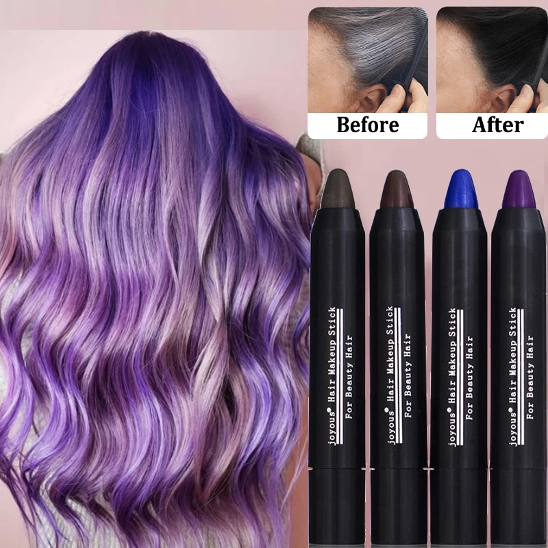 Non-toxic Non-irritating Hair Dye Pen Instant Fast Cover Up White Hair One-Time Blue/Black Brown Dye Salon Hairdressing Tools