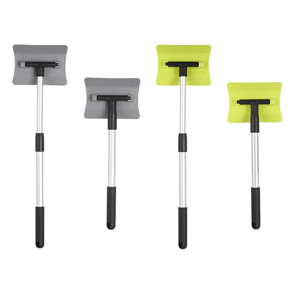 

Телескопический автомобильный скребок для льда, щетка для удаления снега на ветровом стекле, инструмент, нескользящая ручка, лопатка для уд...