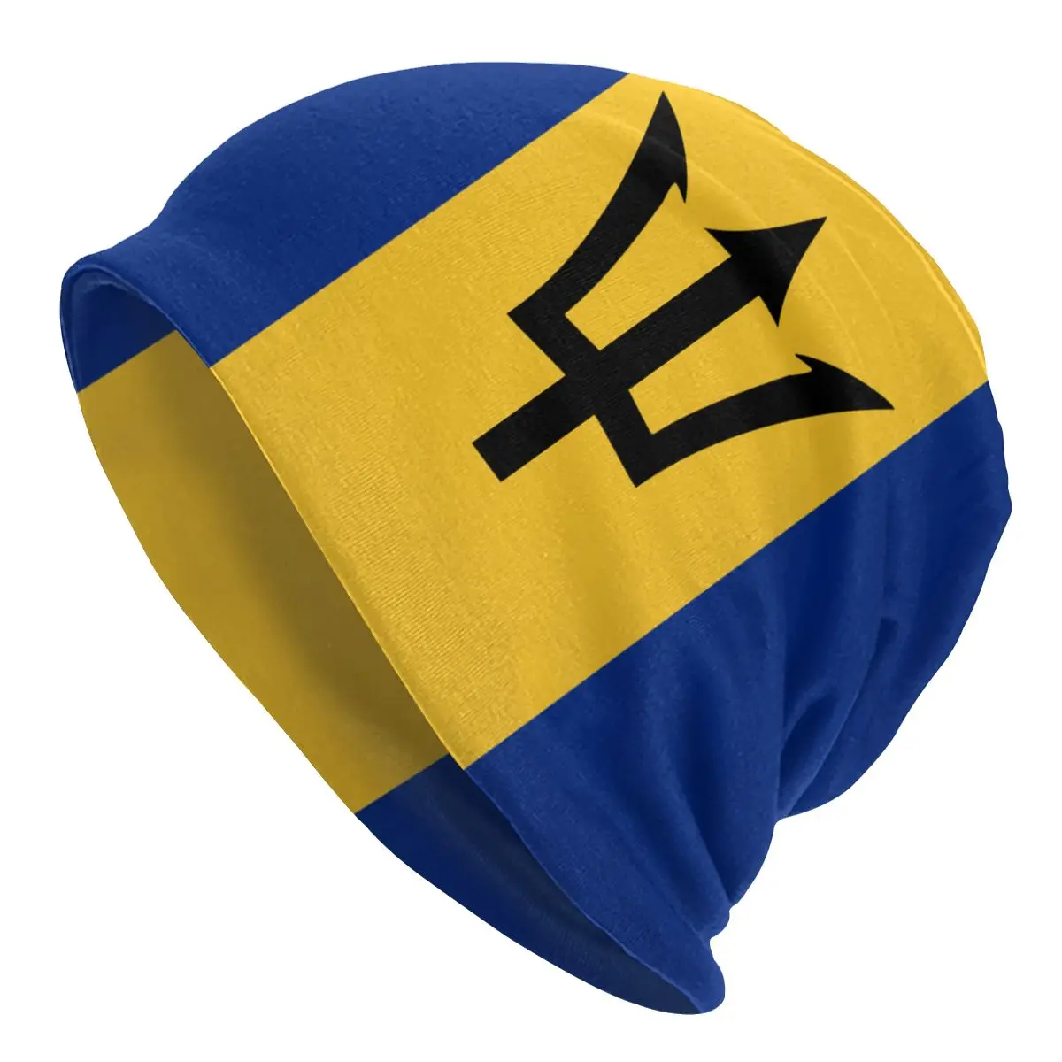 Barbados Flag Men's Beanies for Women Outdoor Bonnet Hats Unisex Knitted Hat Hip Hop Cap