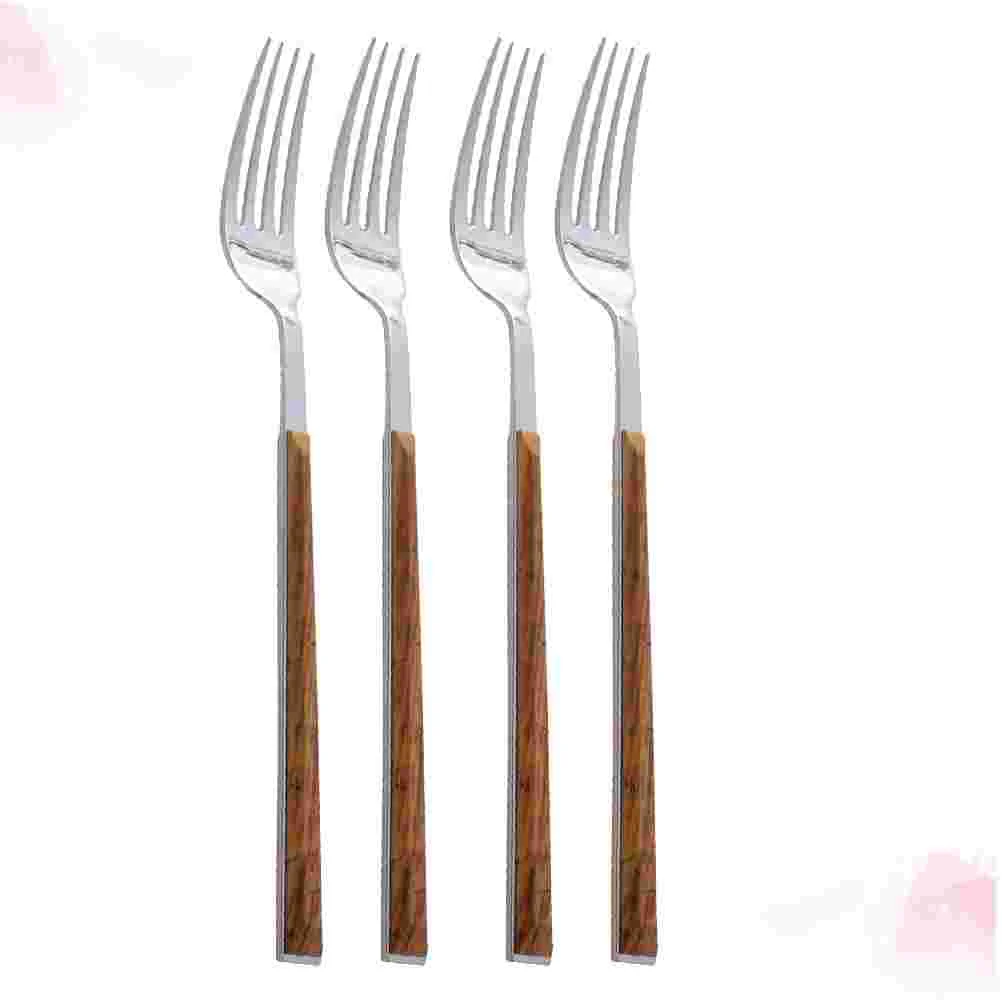 

Set Forks Spoon Flatware Salad Dessert Dinner Cutlery Gold Utensil Serving Silverware Fork Metal Mini Tasting Stirring Melon