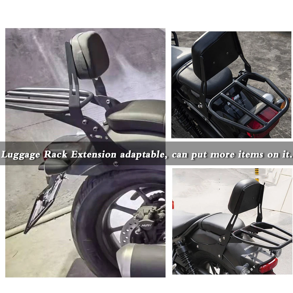 Для Honda Rebel CMX300 CMX500 CMX 300 500 2017-2021 черная кожаная задняя спинка пассажирского