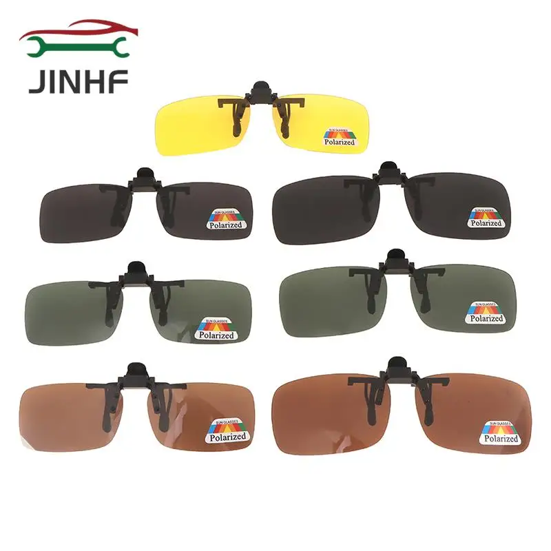 

1PC Car Driver Goggles Polarized Sun Glasses Driving Night Vision Lens Clip On Sunglasses Interior Accessories