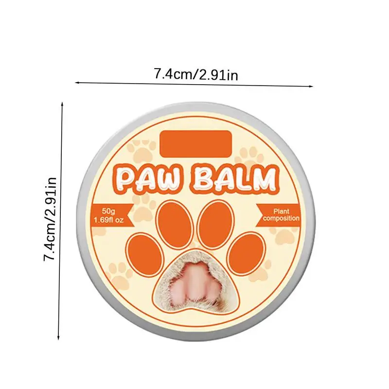 Paw Balm For Dogs 50g Noses Paws Moisturizer Cream Cats Dogs Paw Protector Lick Safe Pet Supplies For Extreme Weather Conditions images - 6