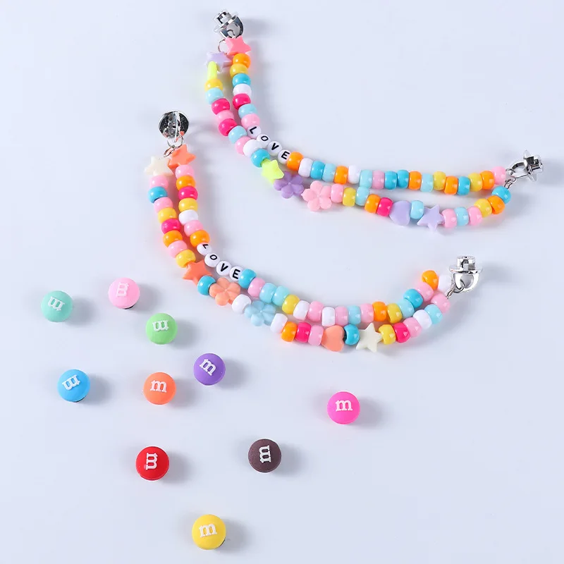 

Accessories Charms for Crocs DIY Flowers and M Beans Chains Bundle Croc Charms Designer Decoration