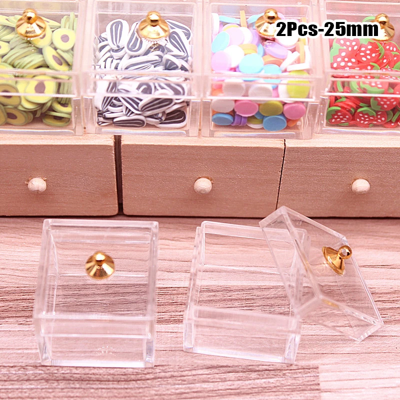 

2PCS Miniature Dollhouse Bread Chesse Cake Candy Box Similation Mini Foods Dessert Box for Doll Kitchen Pretend Play Baking Toys