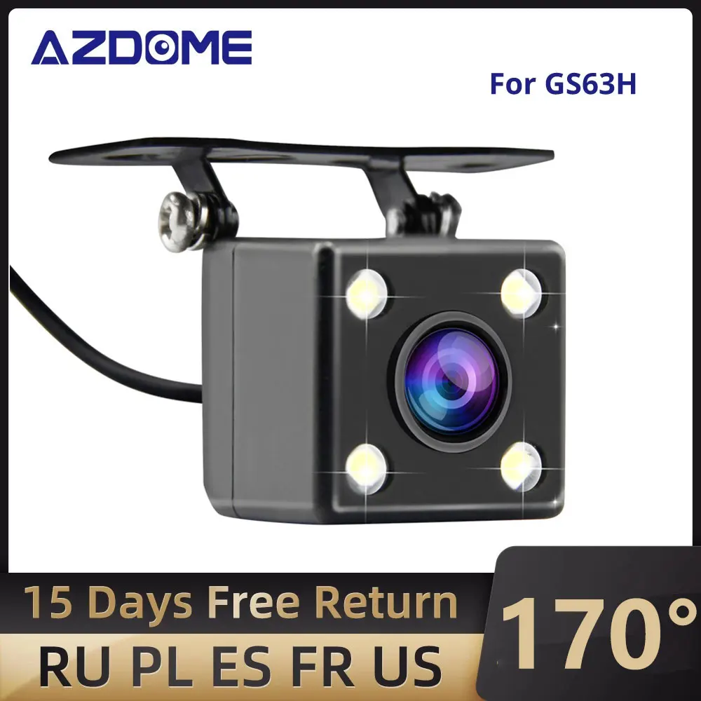 AZDOME 4Pin 2.5mm Car Rear View Camera For GS63H M06 Mirror Dash Camera Car DVR Video Recorder Waterproof Vehicle Backup Cameras