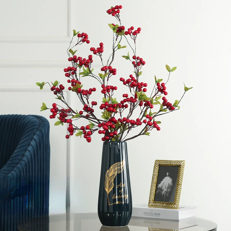 

Modern luxury ceramics flower vase with sunflowers decoration dining room desktop simple flower pot wedding gifts decoration