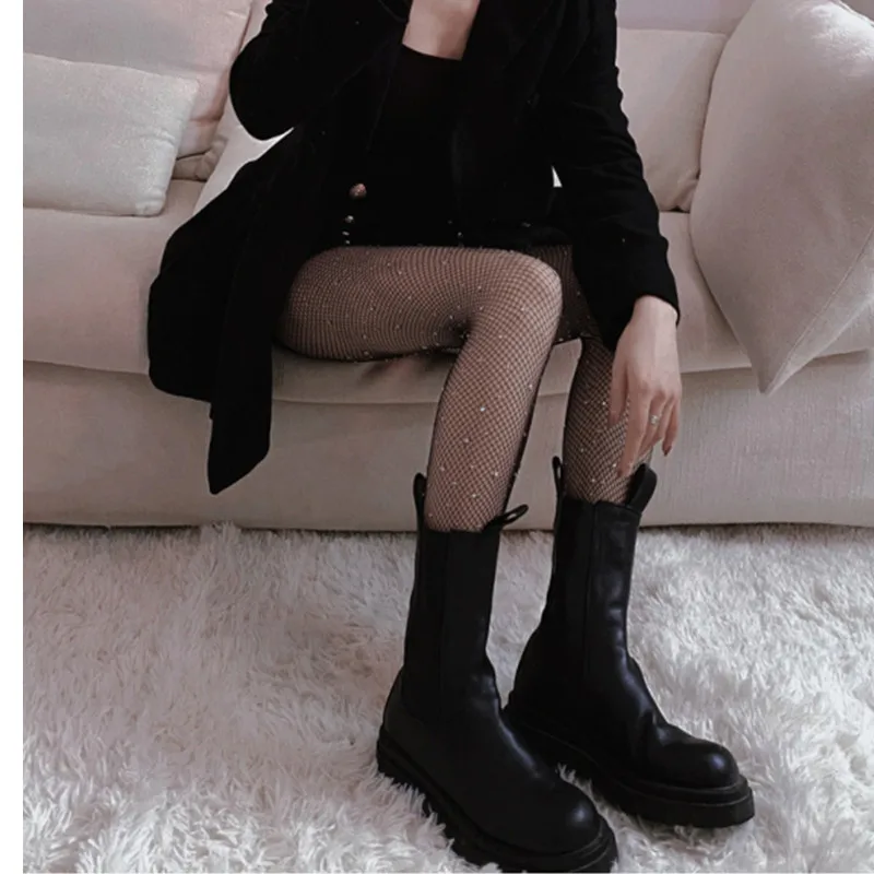 Летние ажурные сексуальные женские модные блестящие колготки облегающие