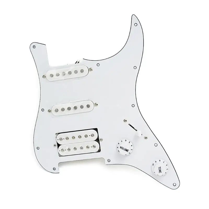 

Guitar Scratch Plate Preloaded SSH Guitar Pickups Prewired Pick Guards Loaded Single Coil Pickups for Electric Guitars GXMF