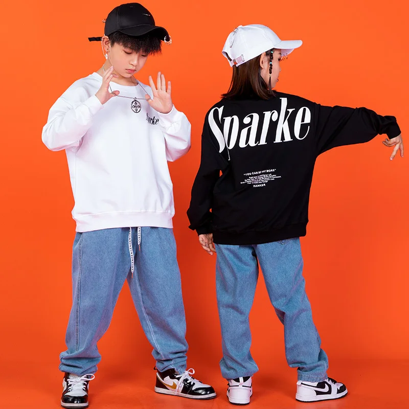 

Children's street dance performance clothes boys and girls Jazz Hip Hop performance clothes practice clothes fashion clothes