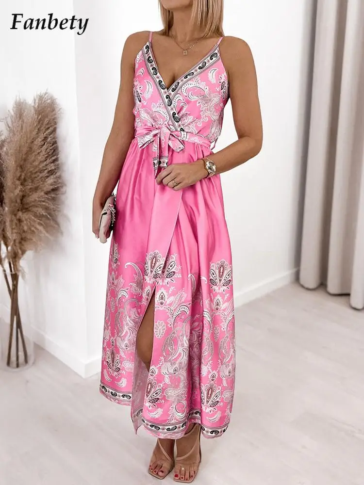 Женское сексуальное вечернее платье на бретелях-спагетти летнее элегантное с