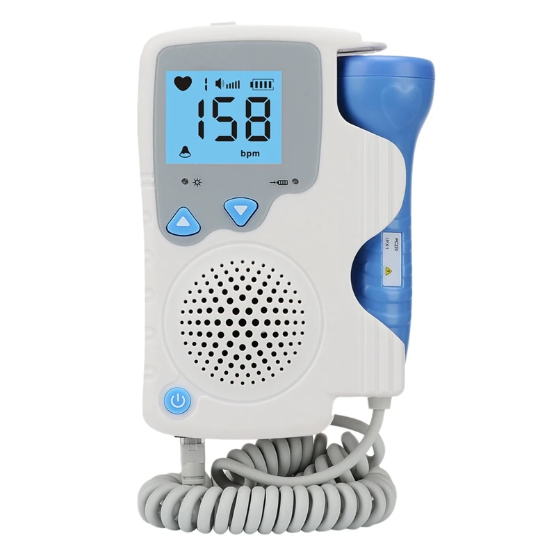 

2.0Mhz Prenatal Doppler Fetal Heartbeat Detector Baby Care Household Pregnant Fetal Pulse Meter No Radiation Stethoscope