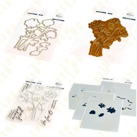 metal cutting dies clear stamps stencil hot foil scrapbook diary decoration stencil embossing template go for it 2022 new