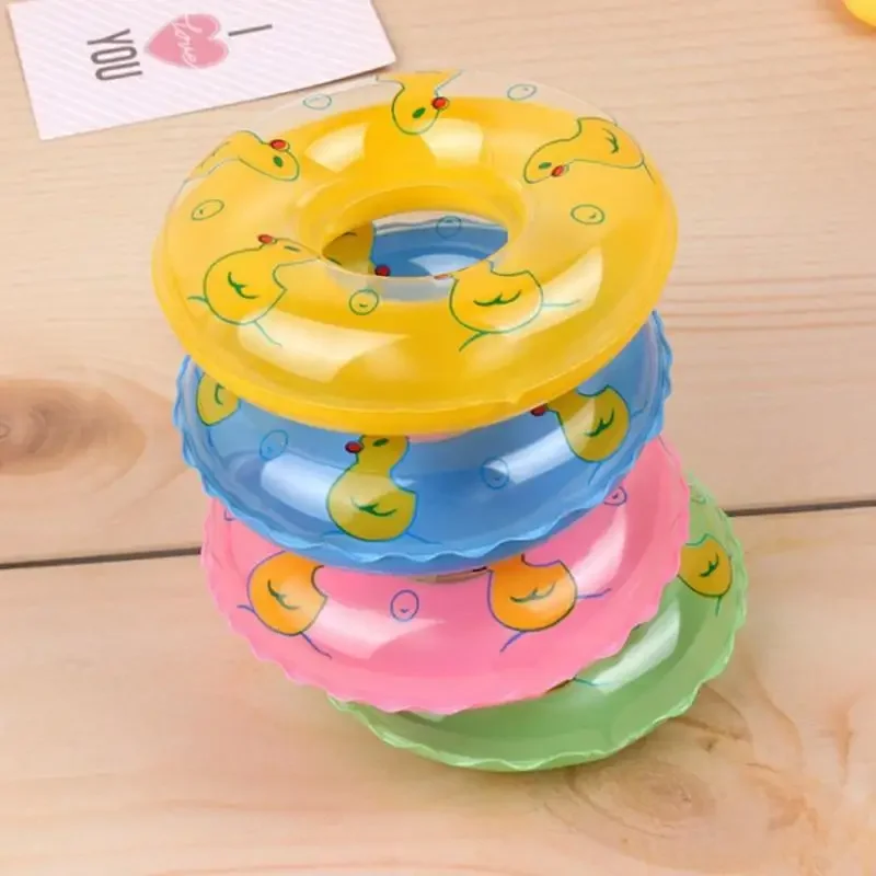 Kids Mini Donuts Swim Ring Bath Toy Summer Fun Swimming Pool Accessory Float Toys For Rubber Ducks Doll Inflatable