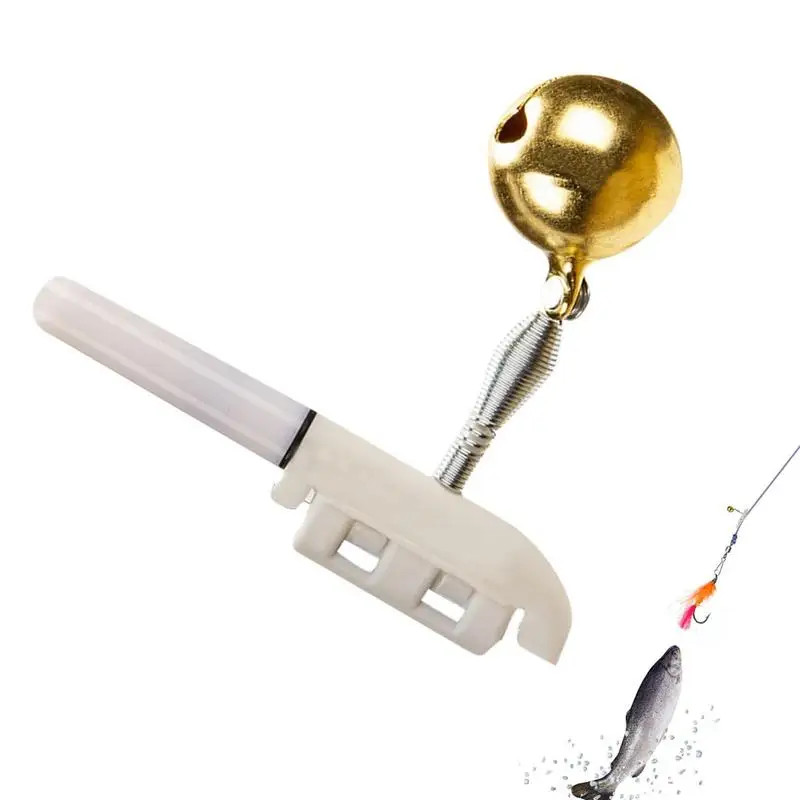 

Fishing Pole Bell Night Fishing Alarm Lights Glitter And Discoloration Fish Rod Bell With Copper Bell Bright Pole Light For Pond