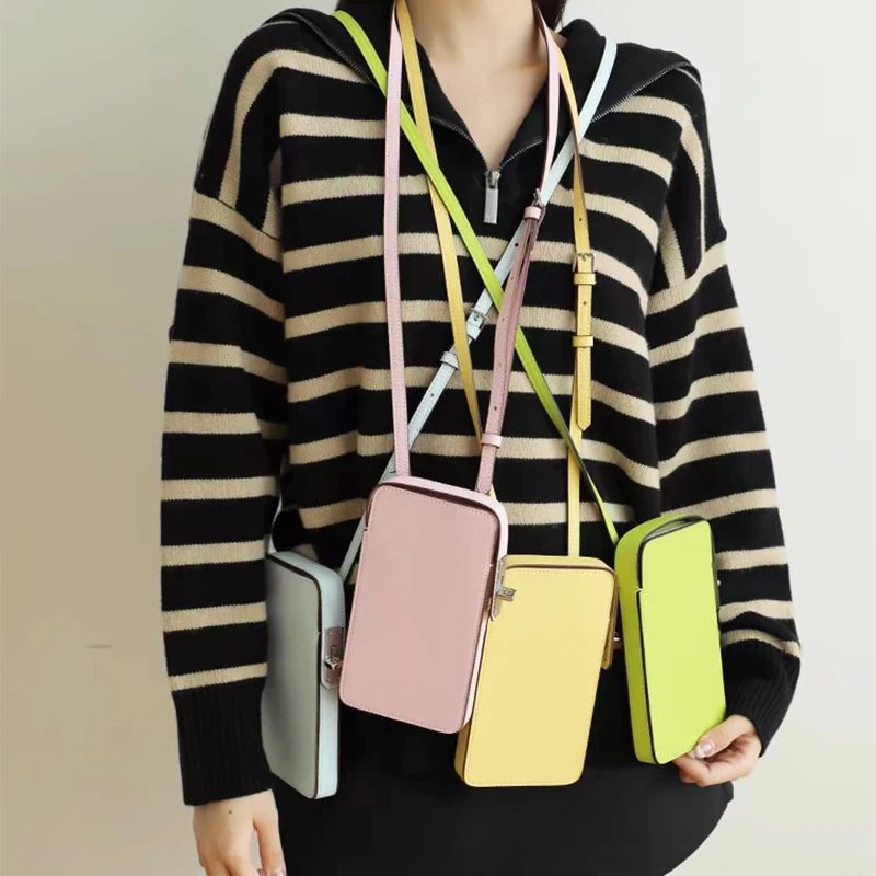 Роскошный дизайн женская сумка для телефона портативная через плечо из