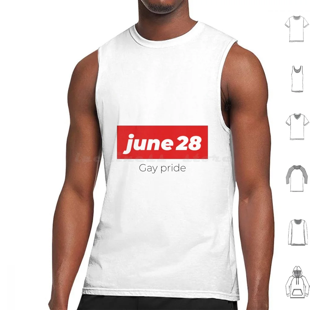 

28 June Pride Tank Tops Print Cotton Pride Bisexual Transsexual Community