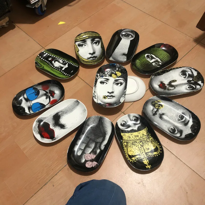 

Керамическое художественное украшение, подвесная тарелка, обеденная тарелка, гостиная, столовая, декоративная настенная тарелка