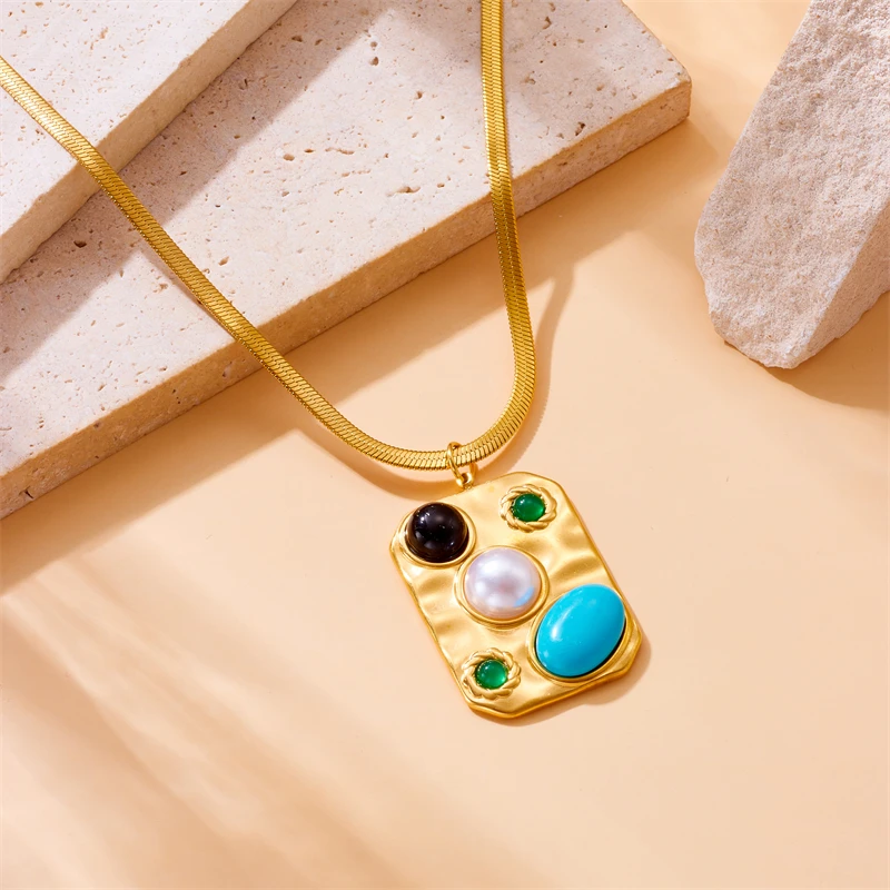 Модное ожерелье Dieyuro женские ювелирные изделия из нержавеющей стали 316L с