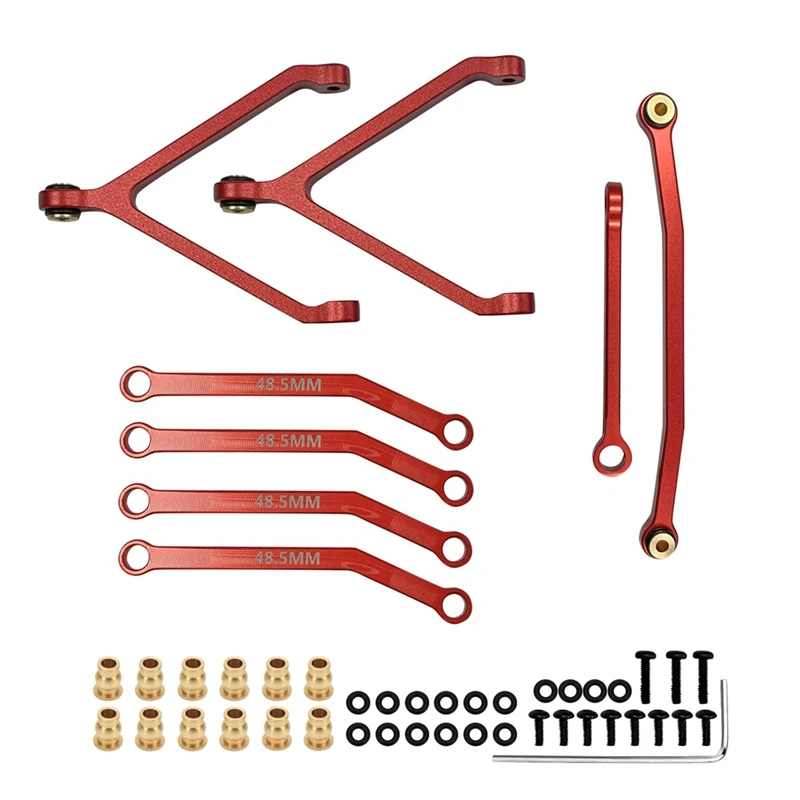

For FMS FCX24 Metal Chassis Links Pull Rods And Steering Rods 1/24 RC Crawler Car Upgrades Parts Accessories