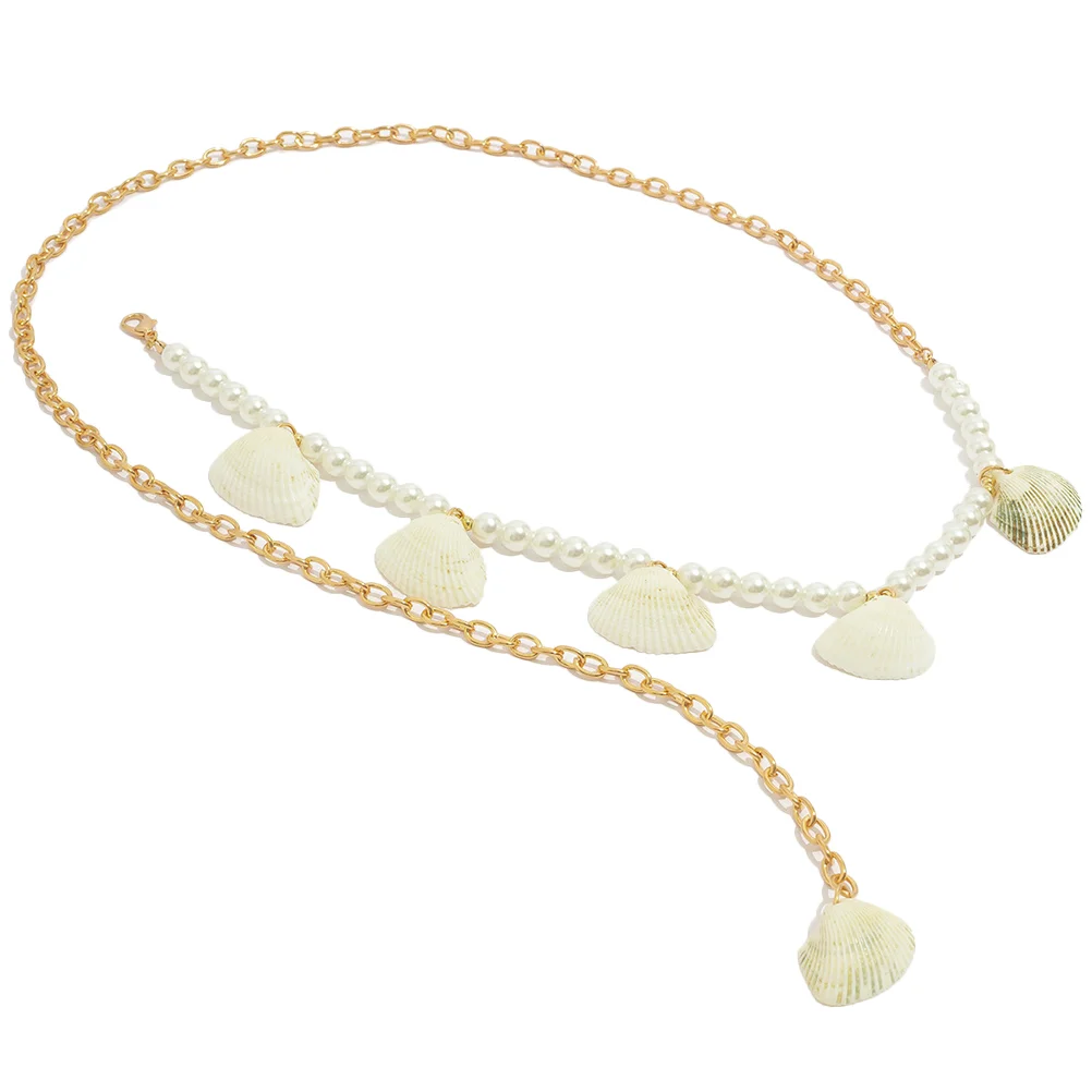 

Waist Chain Belt Body Chains Women Shell Belts Plus Size Belly Bracelet Iron Miss