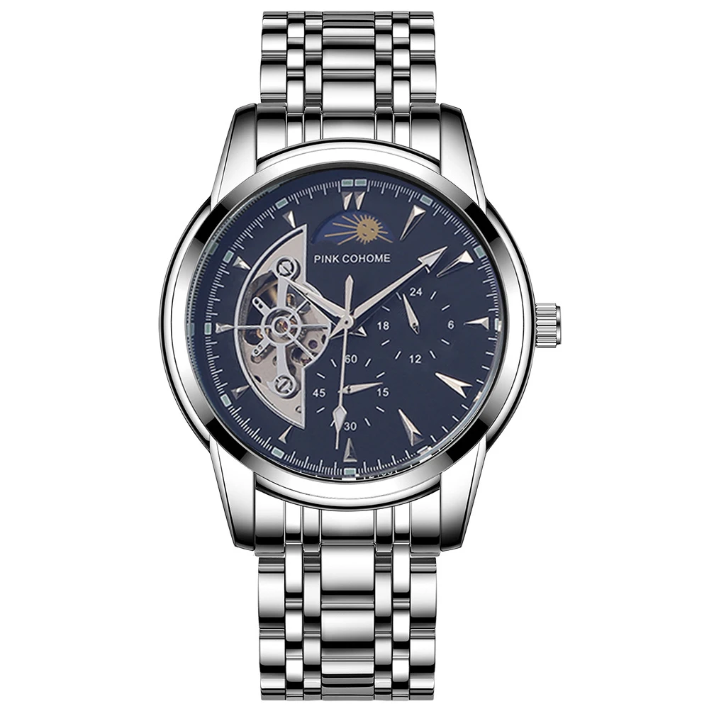 

Watches Mechanical Wristwatch Chronograph Moonphase The Giving Movement Lighters Italiano Luxe Fellation Homme Automatique