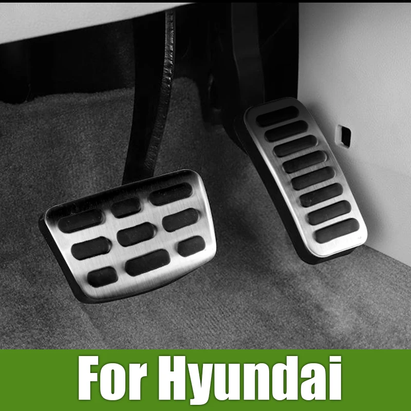 

For Hyundai Veloster Elantra i30 IONIQ KONA Accent Venue Car Accelerator Gas Brake Clucth Pedals Cover Non-Slip Pad Accessories