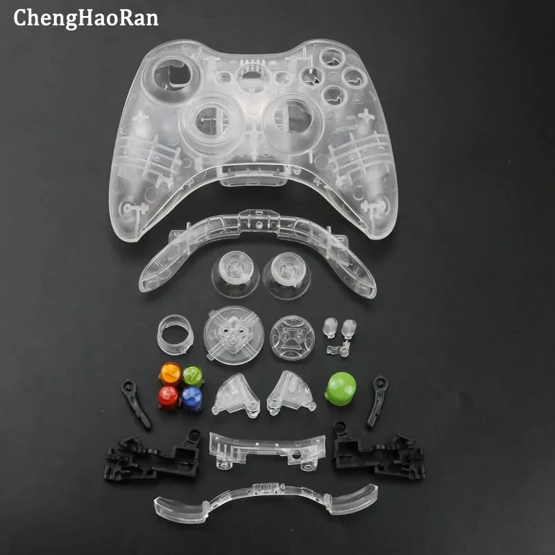 Фото 1 комплект для беспроводного контроллера XBOX 360, полный чехол для геймпада, чехол с комплектами кнопок, аналоговый бампер, аксессуары №2