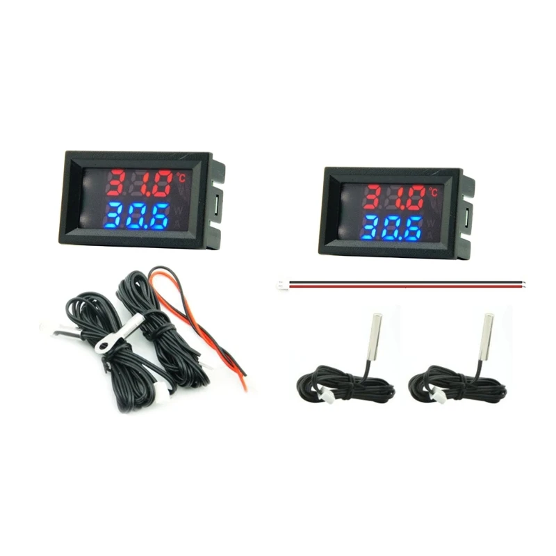 

Цифровой термометр с двойным дисплеем,-50 ℃-120 ℃, 4-28V
