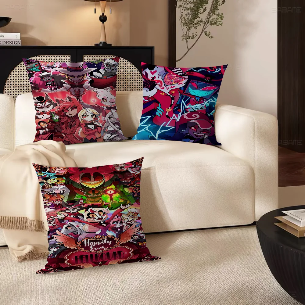 Холст Картина Мультфильм H-Helluva Boss Чехлы для подушек 30x50 Полиэстер Диванные