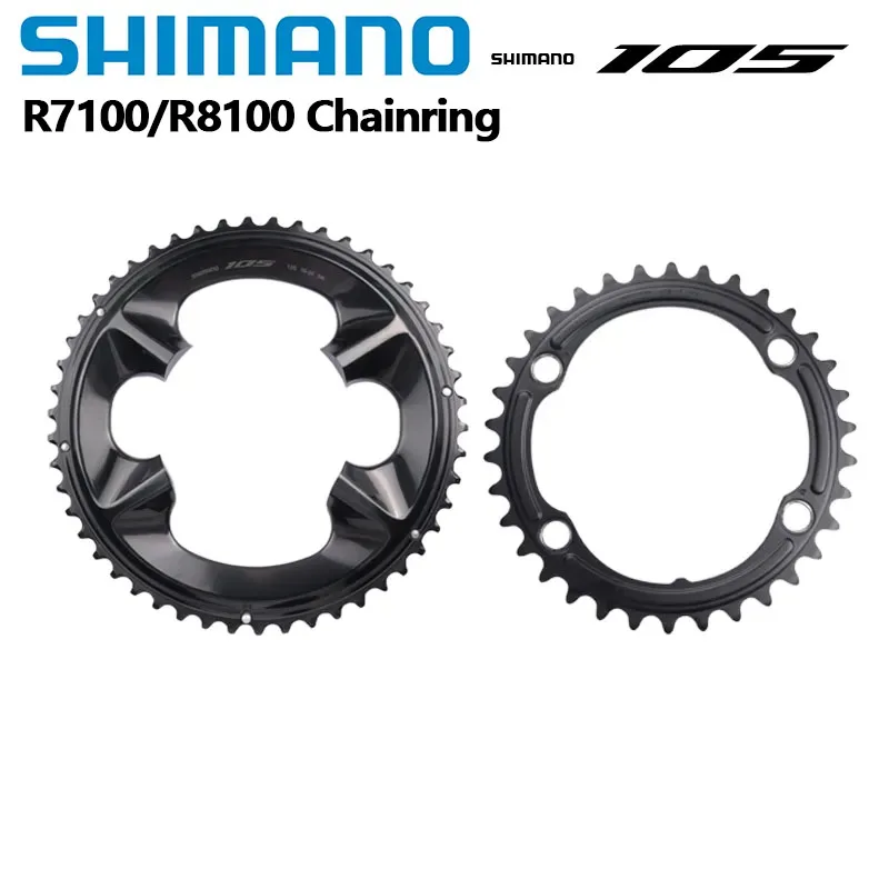 Фото Shimano 105 R7100 ULTEGRA R8100 12 скоростная Звездочка 50T/34T/52T/36T 12s для дорожного велосипеда R7100 R8100 1 шт. оригинальная Корона №1